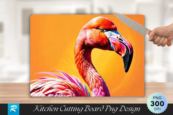 Download Greater Flamingo Cutting Board PNG - Premium Bundle
